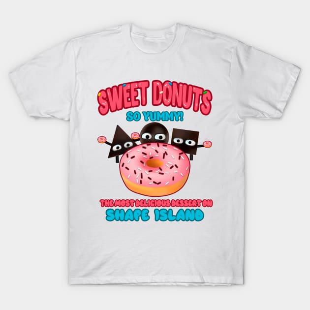 Shape Island Donuts T-Shirt by Scud"